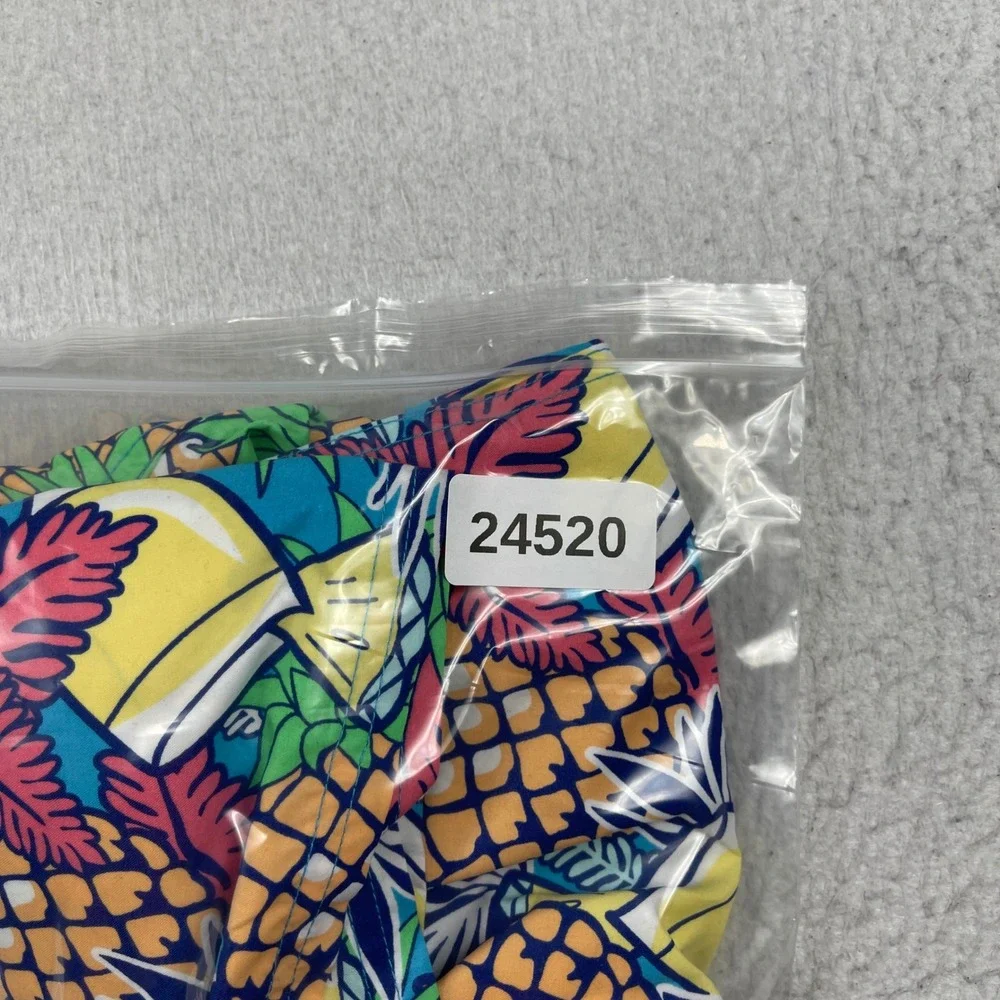 Vineyard Vines Swim Trunks Mens XXL‎ Multicolor Pineapple Tropical Drink Print